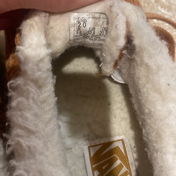Shearling Vans sz 2 - Picture 4 of 4